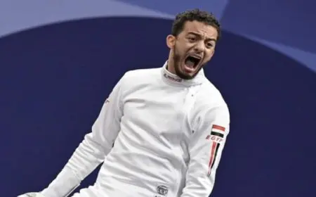محمد السيد يتأهل لربع النهائي بمنافسات سلاح المبارزة فردي بأولمبياد باريس