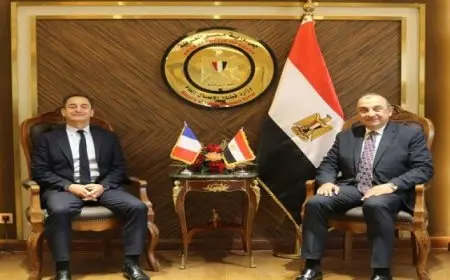 وزير قطاع الأعمال يبحث مع سفير فرنسا بالقاهرة سبل زيادة الشراكات الاستثمارية