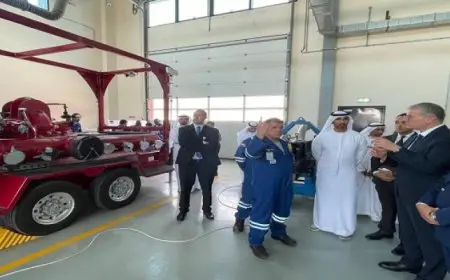 وزير البترول يزور منطقة الفجيرة للصناعة البترولية لفتح آفاق تعاون مشترك