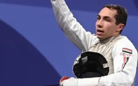 محمد حمزة يتأهل لربع نهائي سلاح الشيش بأولمبياد باريس