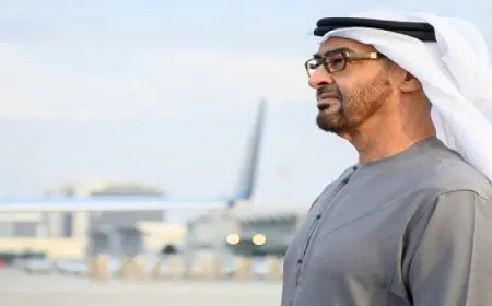 رئيس الإمارات يصل إلى مطار العلمين الدولي في زيارة لمصر تستغرق عدة أيام