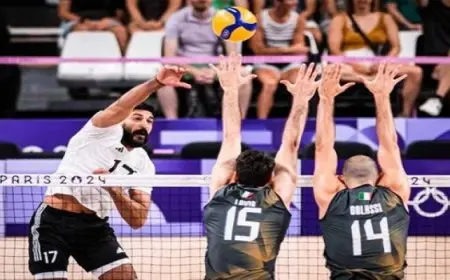 منتخب مصر للطائرة يخسر ثاني مبارياته أمام إيطاليا فى اولمبياد باريس