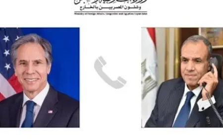 وزير الخارجية يبحث هاتفيا مع نظيره الأمريكي تطورات الوضع في لبنان وقطاع غزة والسودان