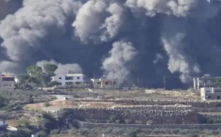 قصف اسرائيلي لـ 10 مواقع في جنوب لبنان يسفر عن مقتل شخص
