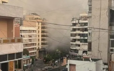 انفجار قوي يهز ضاحية بيروت الجنوبية