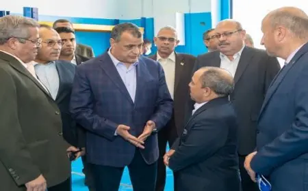 وزير الدولة للإنتاج الحربي يتفقد شركة هليوبوليس للصناعات الكيماوية