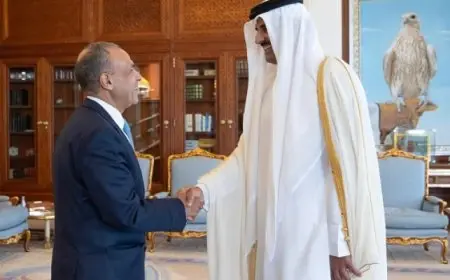 أمير دولة قطر يستقبل وزير الخارجية خلال زيارته الحالية إلى الدوحة