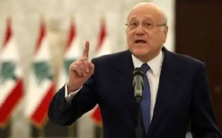 رئيس الحكومة اللبنانية يدعو المجتمع الدولي لوقف عدوان إسرائيل