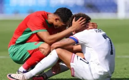 منتخب المغرب يحقق إنجازا ويتأهل لنصف نهائي أولمبياد باريس بفوزه الكبير على أمريكا 4-0