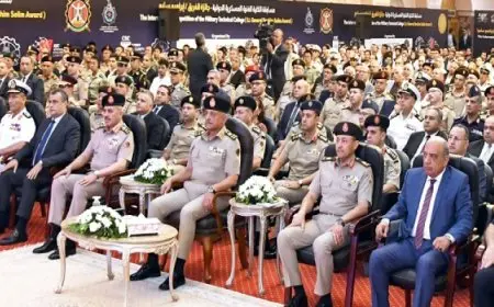 وزير الدفاع والإنتاج الحربي يشهد اليوم العلمي للكلية الفنية العسكرية