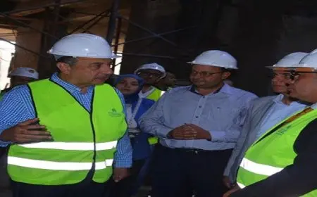 وزير قطاع الأعمال العام يتفقد مشروع تطوير فندق “شبرد” التاريخي