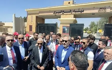 وزير الخارجية التركي يزور العريش ورفح ..ويثمن دور مصر في غزة