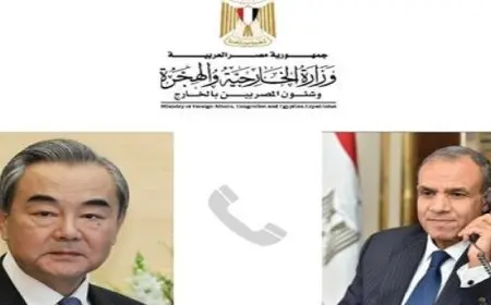 وزير الخارجية يبحث هاتفيا مع نظيره الصيني جهود الحيلولة دون توسيع رقعة الصراع بالإقليم
