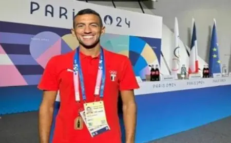أحمد الجندي يتوج بالميدالية الذهبية في أولمبياد باريس 2024