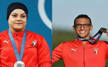 احتفالية خاصة للثنائي الجندي وسارة بعد ذهبية وفضية أولمبياد باريس 2024