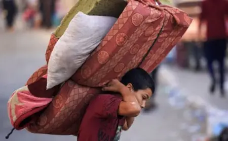 إسرائيل تطالب معظم سكان أحياء وسط مدينة خان يونس بالنزوح إلى منطقة المواصي