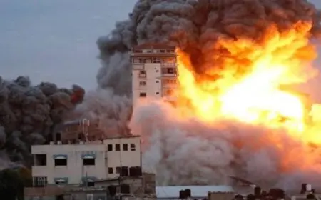 استشهاد 4 فلسطينيين ووقوع عدد من الإصابات في قصف إسرائيلي على منزل بوسط غزة