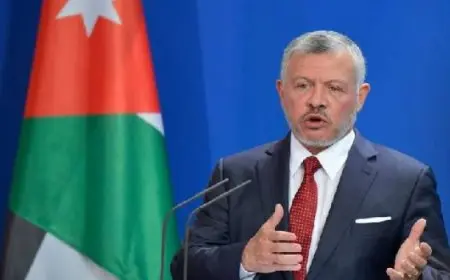 العاهل الأردني: لن نقبل أن يكون مستقبل المنطقة رهينا لسياسات الحكومة الإسرائيلية اليمينية المتطرفة