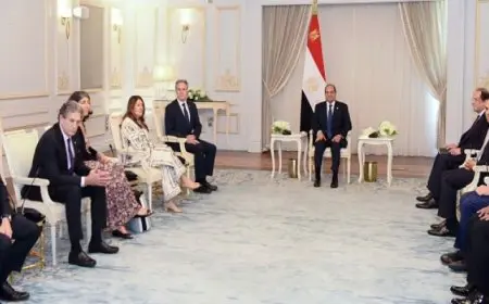 خلال استقباله لبلينكن بالعلمين .. الرئيس السيسي : حان الوقت لإنهاء حرب غزة وإعلاء لغة السلام والدبلوماسية