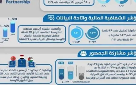المالية”: تقرير “دي. كود” يؤكد التطور الإيجابي لمصر في مؤشرات الشفافية الدولية