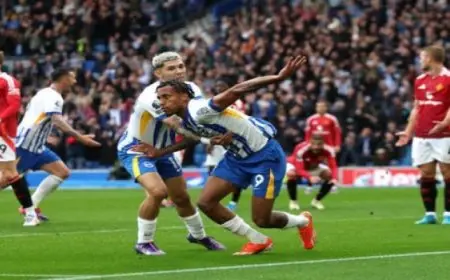 برايتون يخطف فوزاً +90 من مانشستر يونايتد بالدوري الإنجليزي