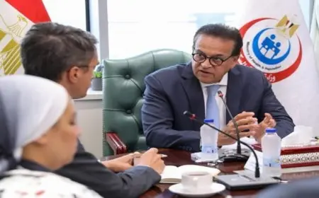 وزير الصحة يستقبل وفد البنك الدولي لبحث التعاون في ملف التنمية البشرية
