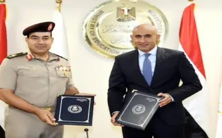 المتحدث العسكرى : قيادة قوات الدفاع الشعبى والعسكرى توقع بروتوكول تعاون مع وزارة التربية والتعليم والتعليم الفنى