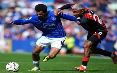 بورنموث يحقق فوزا مثيرا على إيفرتون 3ـ2. . وإبسويتش تاون يتعادل مع فولهام 1ـ1 في الدوري الإنجليزي