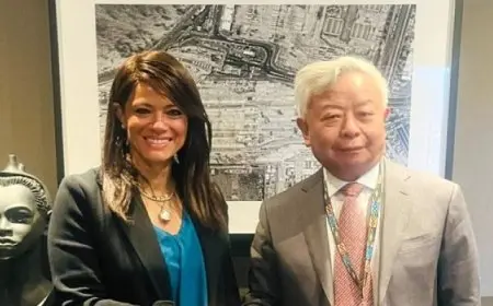 رانيا المشاط تُناقش مع رئيس البنك الآسيوي التوسع في تمويل القطاع الخاص ودعم الطاقة المتجددة