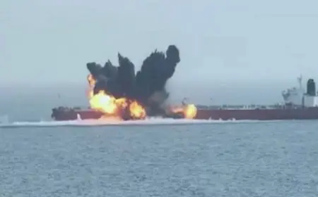 استهداف سفينة شمال غربي اليمن