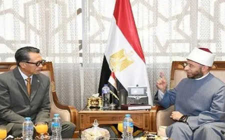 وزير الأوقاف يبحث مع سفير إندونيسيا سبل التعاون المشترك