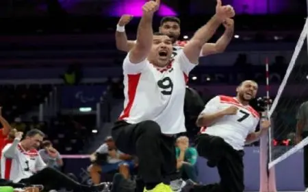 منتخب مصر للكرة الطائرة جلوس يتأهل لنصف نهائي دورة الألعاب الباراليمبية باريس 2024