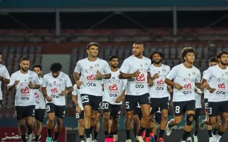 المنتخب يواصل تدريباته استعدادا لمواجهة كاب فيردي بتصفيات كأس الأمم الأفريقية