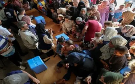 الصحة العالمية: حملة التطعيم ضد شلل الأطفال في غزة تجاوزت أهدافها حتى الآن