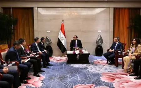 على هامش منتدى التعاون الصيني ـ الأفريقي .. مدبولي يلتقي مدير عام الشركة الصينية العامة للهندسة المعمارية “CSCEC”