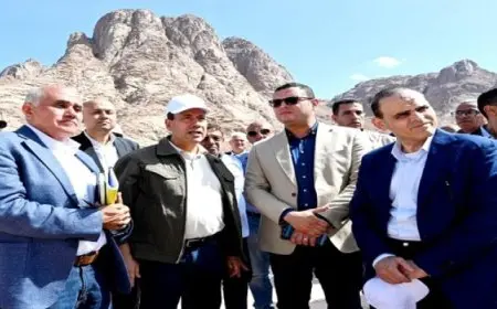 بال ..وزير الإسكان يتفقد مشروع تطوير موقع التجلي الأعظم بسانت كاترين