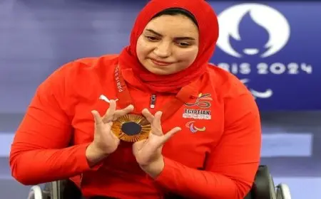 رحاب رضوان تحرز الذهبية الثانية لمصر في بارالمبية باريس