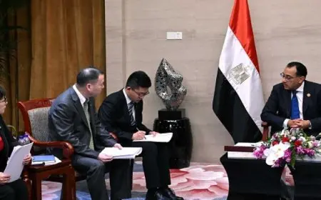 رئيس الوزراء يلتقي الرئيس التنفيذي لشركة الصين الجنوبية للزجاج