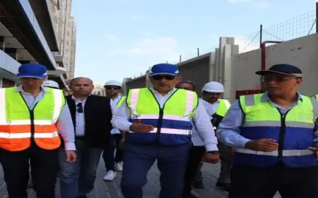 وزير قطاع الأعمال العام يتفقد ميدانيا مشروع “جراند فيو سموحة” بالإسكندرية