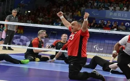 منتخب مصر للكرة الطائرة جلوس يتوج ببرونزية دورة الألعاب الباراليمبية