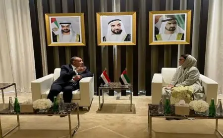 في إطار زيارته لأبوظبي .. وزير الخارجية يلتقي نظيرته الإماراتية لبحث العلاقات الثنائية والتحديات الإقليمية