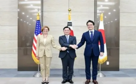 كوريا الجنوبية والولايات المتحدة واليابان يؤكدون الالتزام بالتعاون الأمني الثلاثي