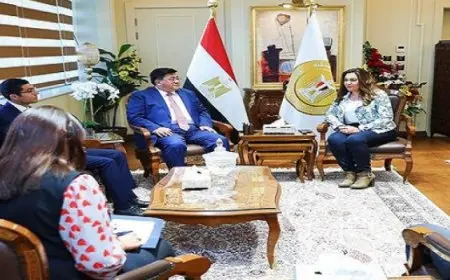 وزيرة التنمية المحلية تبحث مع وفد مؤسسة رجال الأعمال المصريين الصينيين فرص ومجالات التعاون بين الجانبين
