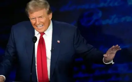 دونالد ترامب : خلقت أقوى اقتصاد للولايات المتحدة وهدمه بايدن ونائبته هاريس