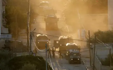 استشهاد 5 فلسطينيين على الأقل في قصف إسرائيلي في الضفة الغربية