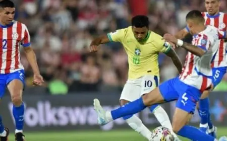 باراجواي تحقق المفاجأة وتهزم البرازيل في تصفيات كأس العالم 2026