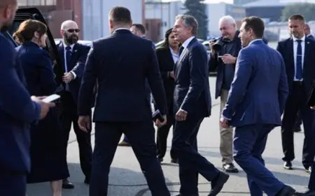 بلينكن يصل إلى وارسو لمناقشة الوضع في أوكرانيا