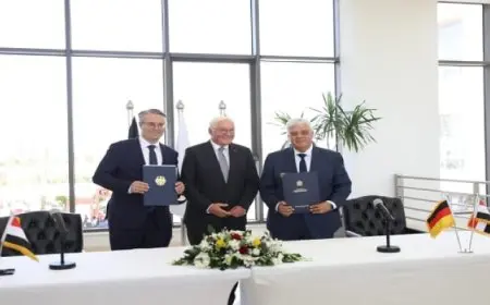 بال .. وزير التعليم العالي والرئيس الألماني يشهدان الافتتاح الرسمي للجامعة الدولية الألمانية بالعاصمة الإدراية الجديدة