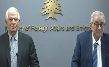 خلال مؤتمر صحفي مع وزير الخارجية اللبناني.. بوريل: الحرب في غزة مأساة مروعة وندين القتل الوحشي للمدنيين