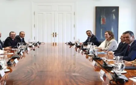 وزير الخارجية يشارك في لقاء بمدريد يجمع رئيس وزراء إسبانيا ووزراء خارجية عدد من الدول حول القضية الفلسطينية